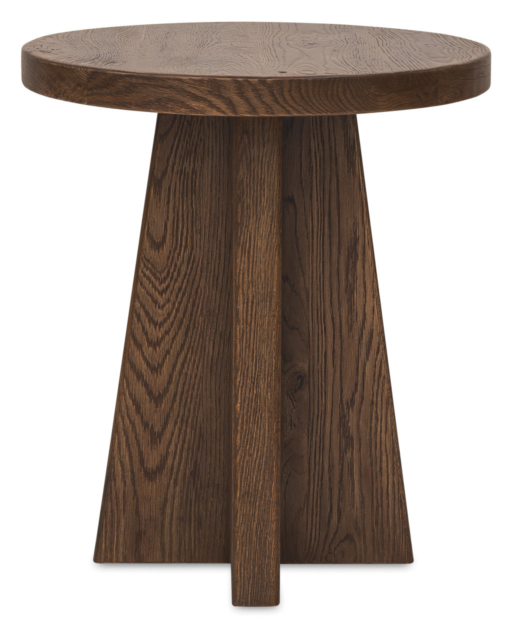 Driftwood Round End Table