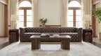 Savion Deux 3 Seat Sofa with Two Power Recliners and Three Power Headrests