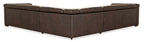 Savion Deux 5 Seat Sectional with Three Power Recliners and Six Power Headrests