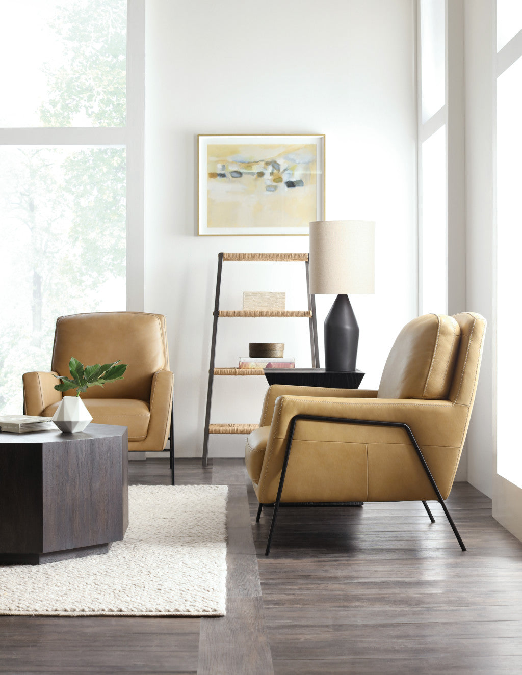 Amette Metal Frame Club Chair
