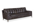 K&or Leather Stationary Sofa