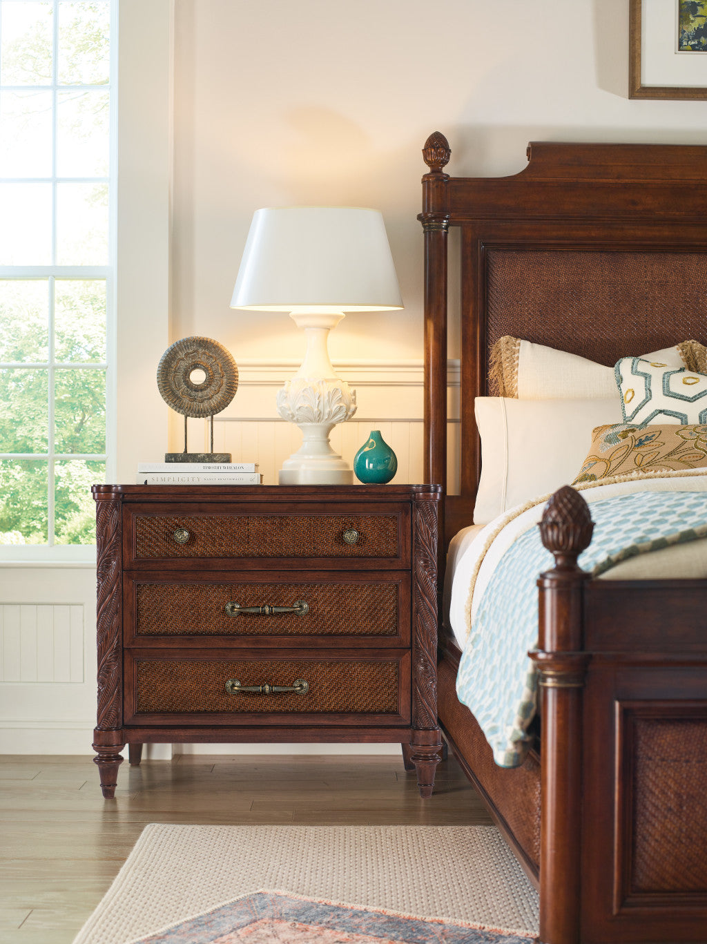 Charleston Three-Drawer Nightstand