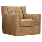 Candace Leather Swivel Chair