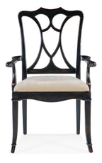 Charleston Upholstered Seat Arm Chair