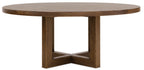 Driftwood 72in Round Dining Table
