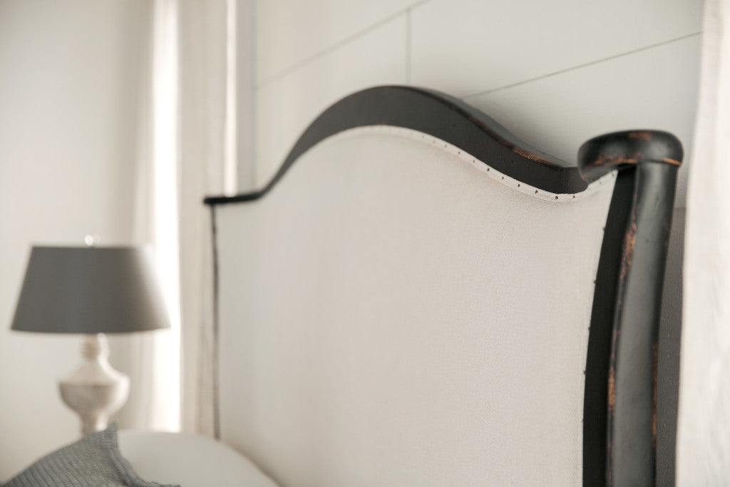 Ciao Bella King Upholstered Bed- Black