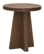 Driftwood Round End Table
