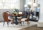Charleston Round Pedestal Dining Table with 1-20in Leaf