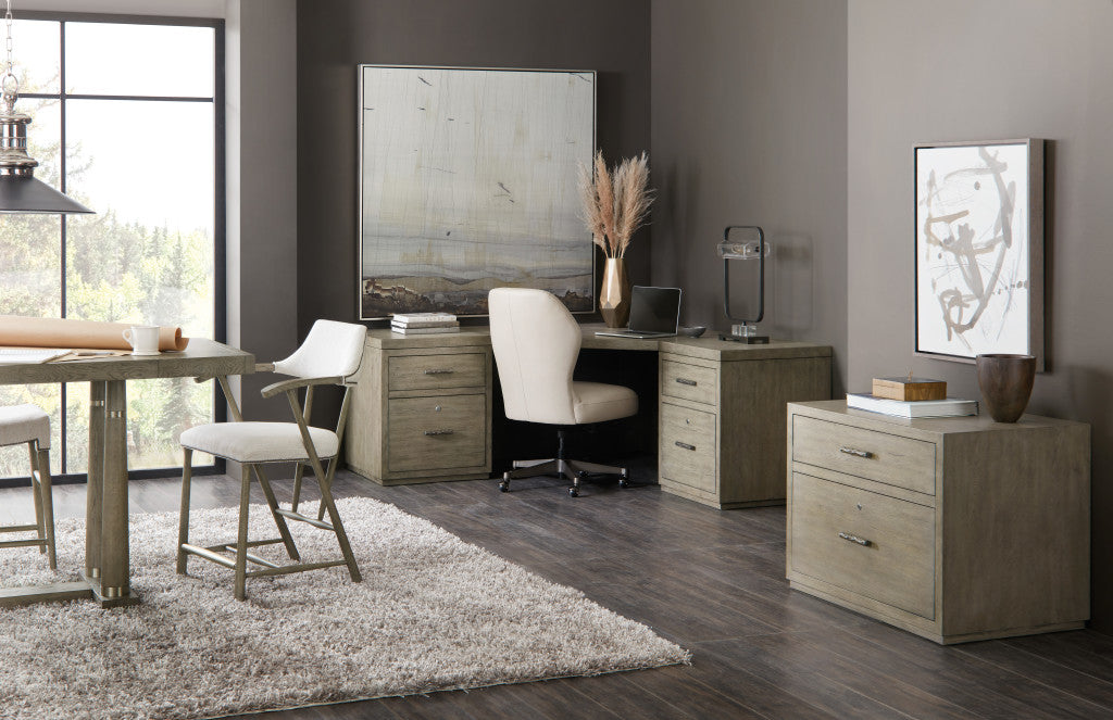 Linville Falls Corner Desk with Two Files