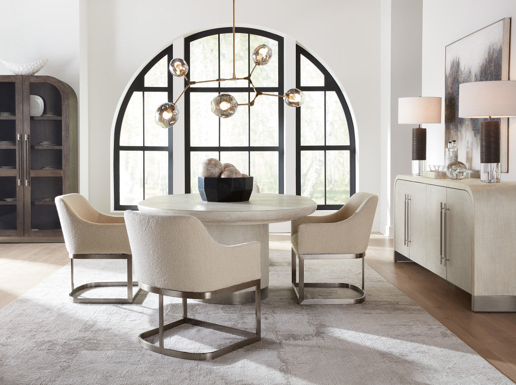 Modern Mood Upholstered Arm Chair with Metal Base