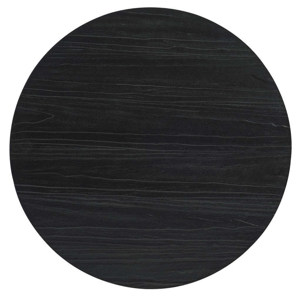 Chapman Shou Sugi Ban Petite Round Dining Table