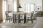 Ciao Bella Spindle Back Counter Stool-Black