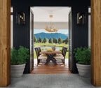 Big Sky Trestle Dining Table with 2-20in Leaves