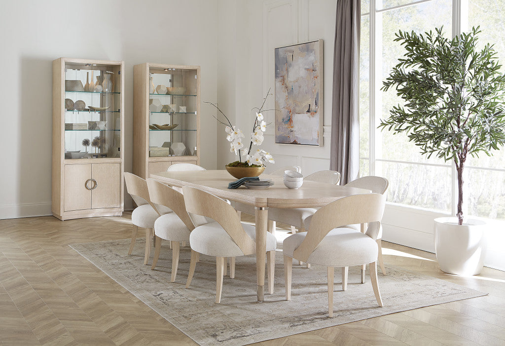 Nouveau Chic Rectangle Dining Table with 1-22in Leaf