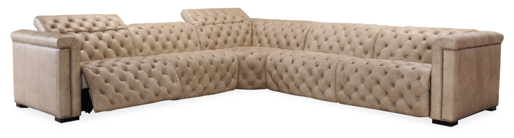 Savion Grandier 5-Piece Sectional with Power Recline & Power Headrest