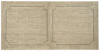 Ciao Bella 84in Trestle Table with 2-18in Leaves-Flaky White/Black