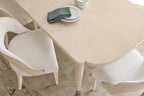 Nouveau Chic Rectangle Dining Table with 1-22in Leaf