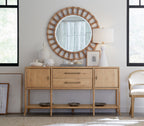 Retreat Pole Rattan Accent Mirror